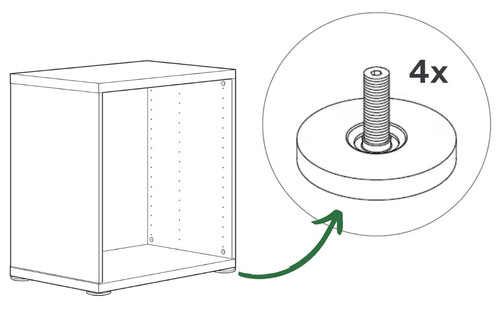 Ikea besta stuva legs - besta, feet