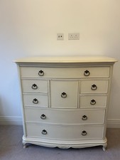 Stunning Solid Ivory Willis & Gambier Large Chest Of Drawers Princess French Sty