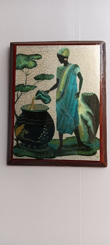 Jamaican woman foil - art, print