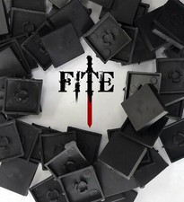 20mm square plain bases -