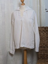 Vintage navy white top size - navy,