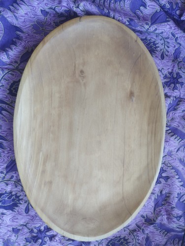 Indonesian tropical wood plate