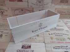 Wooden Wine Box Crate ~ CHAMPAGNE VEUVE-CLICQUOT ~ French, Genuine