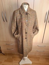 M&S tweed wool mix overcoat - size 12