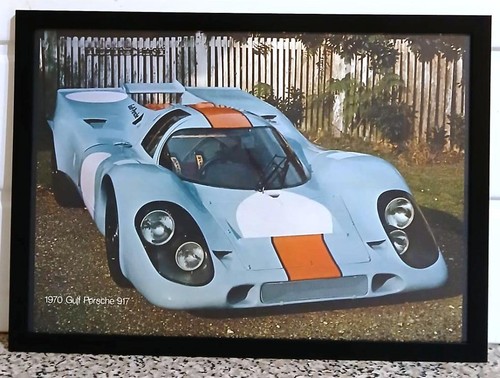 Framed original classic car - framed,