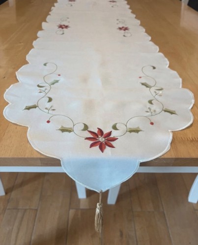 Vintage christmas cream floral - christmas,