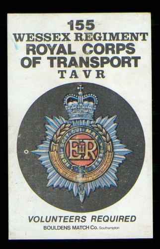 Matchbox label 155 wessex - matchbox,