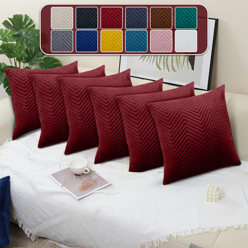 Pack velvet cushions with - pack, 6