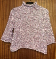 zara multicoloured Purple knit