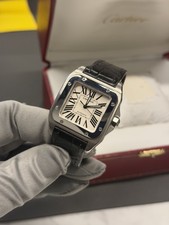 Cartier Santos Silver Watch -