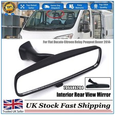 For Fiat Ducato Citroen Relay Peugeot Boxer Interior Rear View Mirror 2014 -UK-