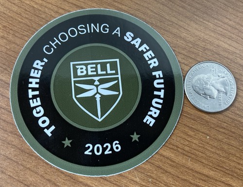 Bell helicopter safety sticker - helicopter,