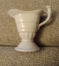 Spode Pottery Blue Creamer / Milk Jug 12cm ornate handle Vintage Good condition