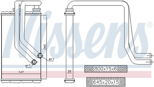 Fits nissens 72956 heat - fits,