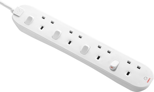 Four socket extension lead - extension,