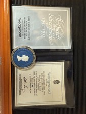 Wedgwood Jasperware Royal Blue Sterling Silver Framed Medallion 49/500