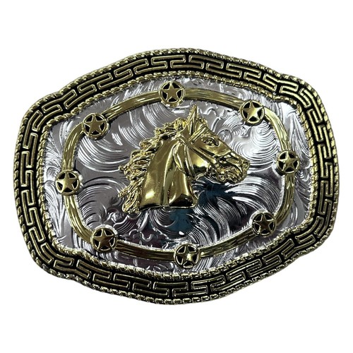 Horse head rodeo belt - belt, buckle