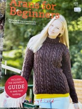 Hayfield Book 439 Arans for Beginners with 15 Easy to Knit Family Patterns