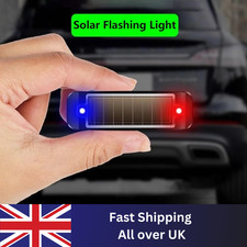 LED Solar Car Dummy Alarm Anti-Theft Flashing Warning Light Security System