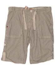 O'NEILL Womens Cargo Shorts W27 Small White Pinstripe F002
