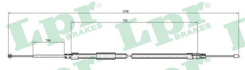 Lpr c0080b cable parking - cable,,