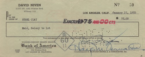 David niven nsigned cancelled - niven,