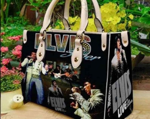 Elvis presley leather handbag - elvis,