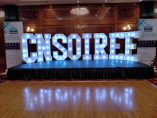 LED 4ft Light Up Alphabet Letters A-Z White Lights Standing UK