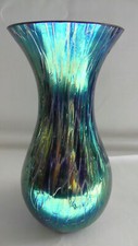 STUNNING STUDIO/ART GLASS OIL EFFECT, MIRROR VASE
