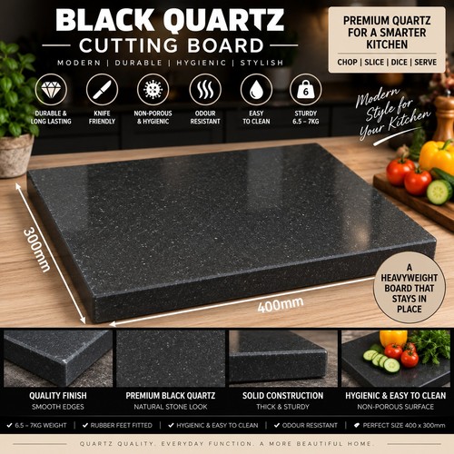 Black quartz stone cutting - black,