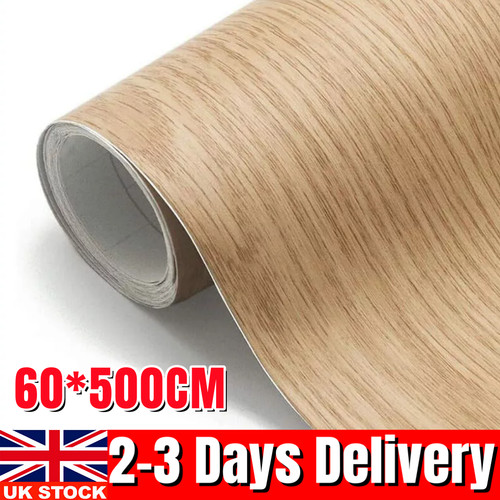 Wood grain vinyl wrap film - 5m,