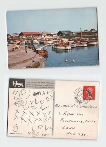 Vintage postcard exmouth - vintage,
