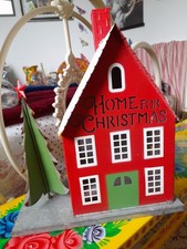 METAL CHRISTMAS HOUSE DECORATION. XL. SEE PICS. NKUKU IAN SNOW STYLE. NEW,NO BOX