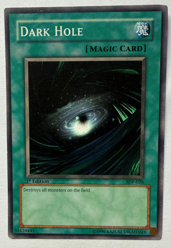 Yugioh dark hole sdp - yugioh, 1st