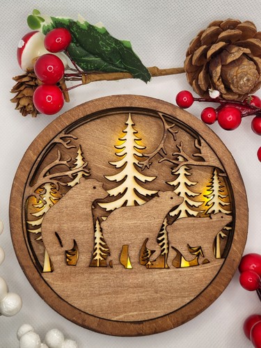 Christmas festive polar bears - festive,