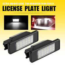 2x LED Licence Number Plate Light For Peugeot 106 207 208 307 3008 Citroen C2 C4