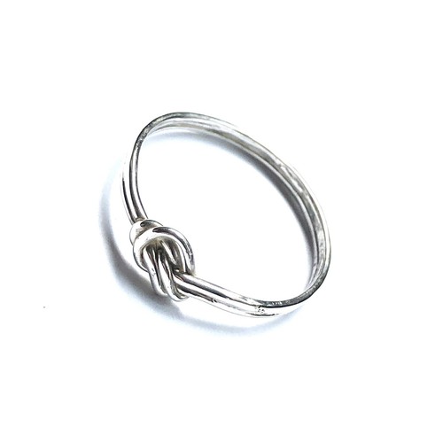 Sterling silver double love - silver,