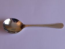 A1 Silver Plated Bead Pattern EPNS Soup Spoon Super Condition Sheffield England