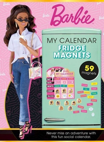 Barbie calendar fridge - calendar,