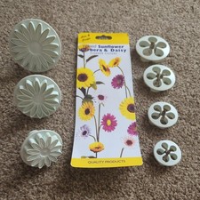 3D Flowers Cake Cutter Fondant Icing Tool Decorating Mould Sugarcraft -BUNDLE 