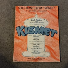 Selections From KISMET For Piano Sheet Music Book 1953