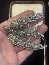 Vintage Marcasite Bird Brooch