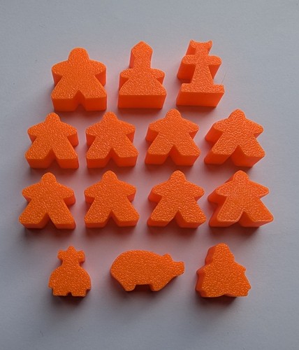 Carcassonne meeples - carcassonne,