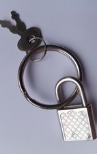 Vintage Retro Keyring Metal  Tool Lock Latch Catch Padlock Key Decorative 