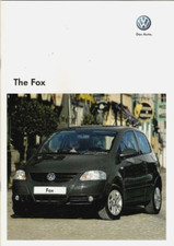 Volkswagen Fox & Urban Fox 2008-2009 UK Market Sales Brochure 1.2 & 1.4