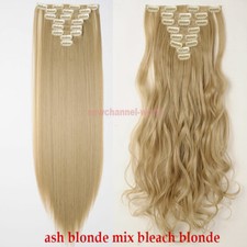 THICK 8 Pcs Clip in Real