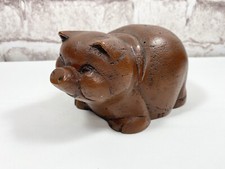 Wood Carved Folk Art PIG