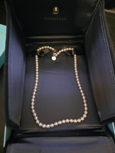 Pearl necklace tiffany co - &,