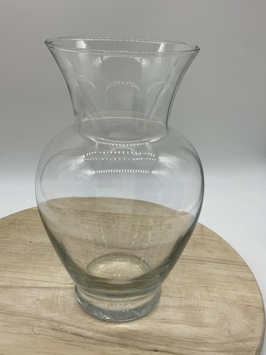 Clear glass flower vase bulb - clear,