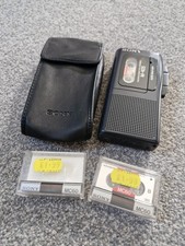 Vintage Sony M-405 Pressman Microcassette Recorder w/ Case + 2 New MC-60 Tapes